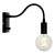 Markslojd RAW 106987 lampa kinkiet czarny Czarny Markslojd