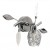 Kinkiet GUARAN G916006-1R 1XG9 MAX 28WD140 H100 Srebrny Zuma