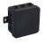 Puszka natynkowa hermetyczna IP54 odgałęźna V5 75x75x41mm Czarny 035-05 VIPLAST