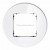 Karlik 0-12-IRSO-1 Ramka uniwersalna pojedyncza okrągła - efekt szkła (ramka: biała Biały