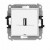 Karlik 25IGUSBBO-1 Mechanizm gniazda pojedynczego USB A-A 2.0, bez pola opisowego Biały Mat 5903672039079
