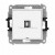 Karlik 25IGUSBBO-3 Mechanizm gniazda pojedynczego USB A-B 2.0, bez pola opisowego Biały Mat 5903672039116