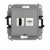 Karlik 27IGHKBO Mechanizm gniazda pojedynczego HDMI 2.0 + gniazda komp. poj. 1xRJ45, kat. 5e, 8-stykowy, bez pola opisowego Szary Mat 5903672022996