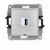 Karlik 7IGUSBBO-5 Mechamizm gniazda pojedynczego USB A-A 3.0, bez pola opisowego Srebrny Metalik 5903672018098