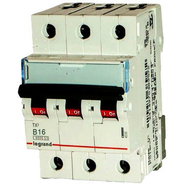 LEGRAND 403402 Wyłącznik nadprądowy S303 B16A 3M 3P TX3 6kA