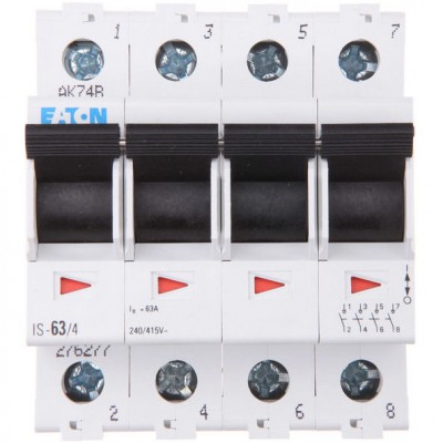 EATON Rozłącznik izolacyjny modułowy IS- 63/4 63A 415V AC 4P 4Z 276277