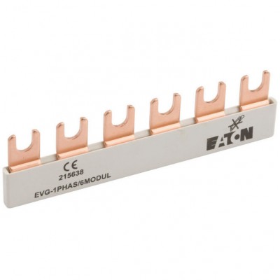 EATON Szyna łączeniowa widełkowa EVG-1PHAS/6MODUL 63A 1P 6M 10 mm²