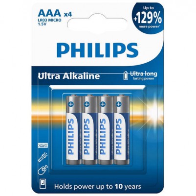 SIGNIFY Baterie ultra alkaiczne AAA LR03 1,5V /Blister/