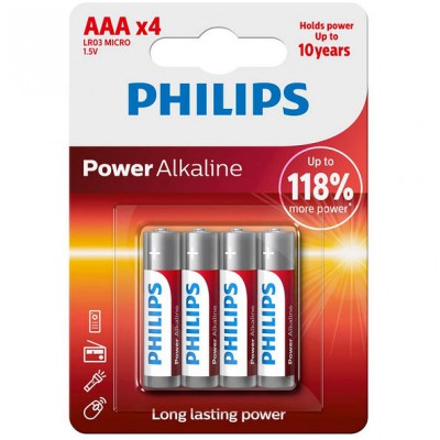SIGNIFY Baterie alkaiczne AAA LR03 1,5V /Blister/