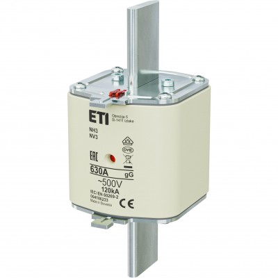 ETI 004186233 Wkładka topikowa NH3 gG 630A 500V