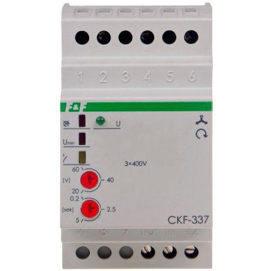 F&F CKF-337 Czujnik kolejności i zaniku fazy CKF-337