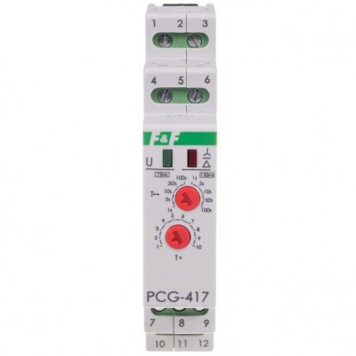 F&F Sterownik czasowy /Gwiazda-Trójkąt/  2x 8A 230V AC / 24V AC/DC 2Z