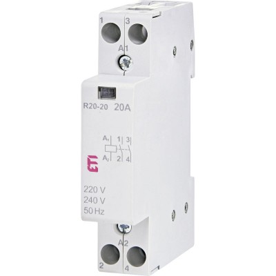 ETI Stycznik modułowy R 20-20 20A 230V AC 2Z