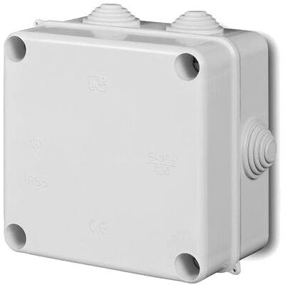ELEKTRO-PLAST NASIELSK Puszka instalacyjna hermetyczna PK-5 pusta IP55 /133x133x83mm/ Biały