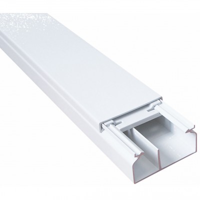 AKS ZIELONKA Kanał elektroinstalacyjny dwukomorowy KE 30/60 2KAS /30x60x2000mm/ Biały