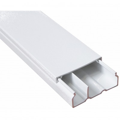 AKS ZIELONKA Kanał elektroinstalacyjny dwukomorowy KE 40/90 2KAS /40x90x2000mm/ Biały