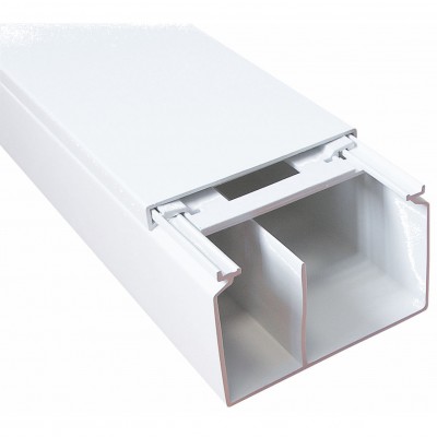 AKS ZIELONKA Kanał elektroinstalacyjny dwukomorowy KE 60/90 2KAS /60x90x2000mm/ Biały