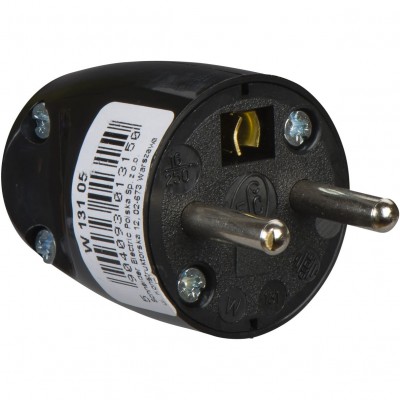 SCHNEIDER Wtyczka 2P+PE, proste wyprowadzenie przewodu 16A 250V /Czarny/