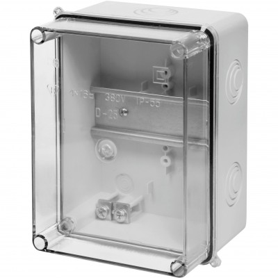 ELEKTRO-PLAST NASIELSK Obudowa CARBO‑BOX IP55 z szyną /158x118x80mm/ Szary
