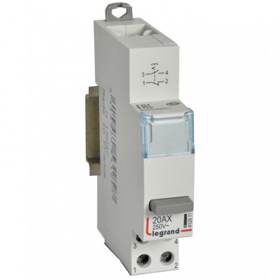 LEGRAND Łącznik przyciskowy bistabilny LP412 20A 250V 1Z+1R