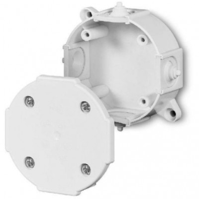 ELEKTRO-PLAST NASIELSK Puszka natynkowa hermetyczna P0 pusta IP41 80x38mm /Kolor biały/ Biały