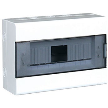 ELEKTRO PLAST OPATÓWEK Rozdzielnica plastikowa natynkowa 12 modułów N+PE IP40 SRN-12 /Drzwi dymne/