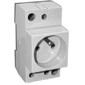ETI Gniazdo wtyczkowe na szynę DIN t-2P+Z P 16A