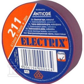 ANTICOR Taśma izolacyjna PCW 211P /19mmx20m/ Fioletowy