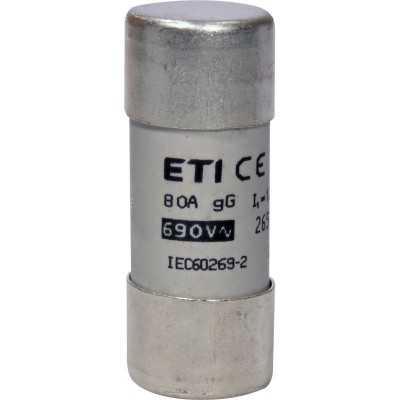 ETI Wkładka topikowa cylindryczna CH22x58 gG 80A 690V