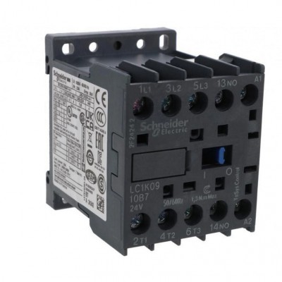 SCHNEIDER Stycznik mocy AC3 9A cewka 24V AC 3P 1Z zaciski skrzynkowe