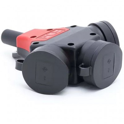 PCE Rozgałęźnik przenośny gumowy 16A 230V IP44 24311-SW