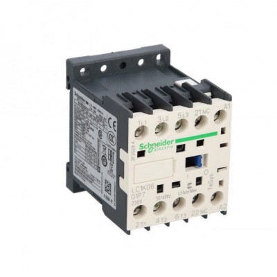 SCHNEIDER Miniaturowy stycznik mocy 6A cewka 230V AC 3P 1R zaciski śrubowe