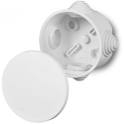 ELEKTRO-PLAST NASIELSK Puszka hermetyczna natynkowa FAST-BOX pusta IP55 /65x35mm/ Biały