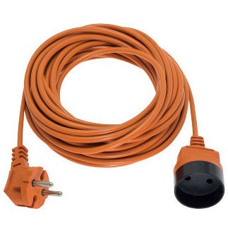 ELGOTECH Przedłużacz ogrodowy przenośny 1-krotny bez uziemienia 30M 2x1mm² /Pomarańczowy/
