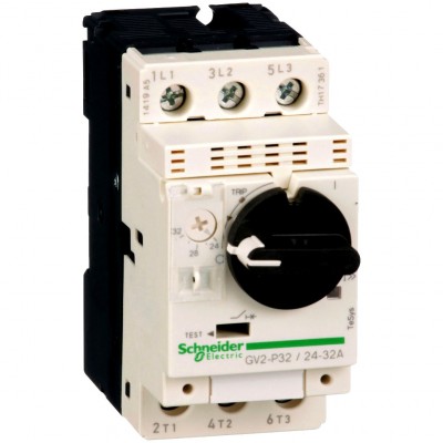 SCHNEIDER GV2P32 Wyłącznik silnikowy termomagnetyczny 24A-32A 15kW 3P 400V AC