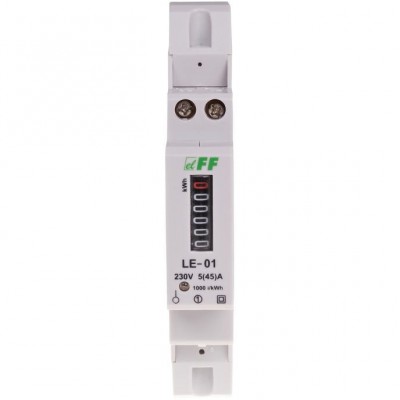 F&F Analogowy licznik zużycia energii 45A 230V
