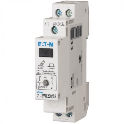 EATON Łącznik modułowy 16A 2Z 1M 230V AC/DC + LED bez samopowrotu Z-SWL230/SS