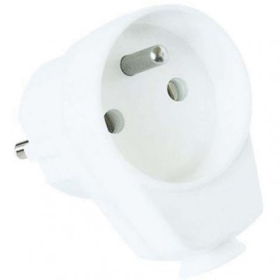 PCE Wtyczka jednofazowa kątowa z gniazdem, 16A 230V 9002222