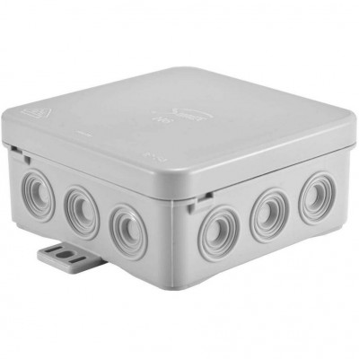 SIMET 83006002 Puszka natynkowa hermetyczna IP54 z możliwością mocowania na hakach N6 /85x85x40mm/ Szary
