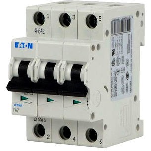 EATON 278867 Wyłącznik nadprądowy FAZ C6A 3M 3P 15kA FAZ-C6/3
