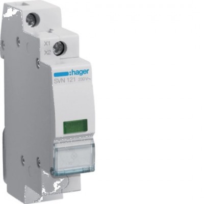 HAGER Lampka sygnalizacyjna LED 230V AC /Zielony/