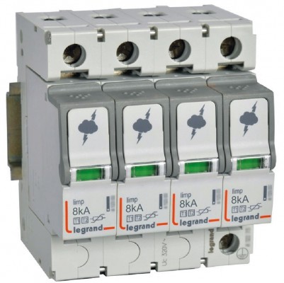 LEGRAND Ogranicznik przepięć T1+T2 8/50kA 1,7kV 4P