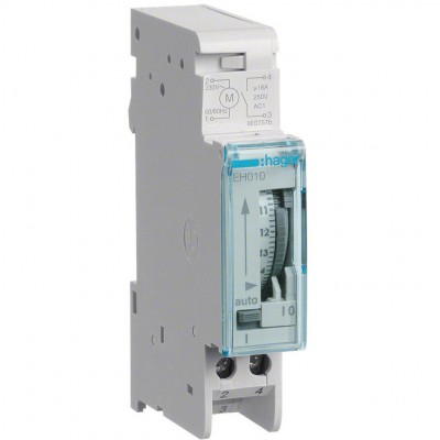 HAGER Zegar analogowy dobowy bez rezerwy chodu 16A 230V 1Z