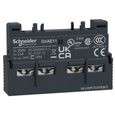 SCHNEIDER GVAE11 Blok styków bezzwłocznych 1Z+1R montaż przedni GVAE11