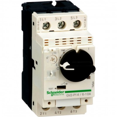 SCHNEIDER GV2P14 Wyłącznik silnikowy termomagnetyczny 6,0A-10A 4kW 3P 400V AC