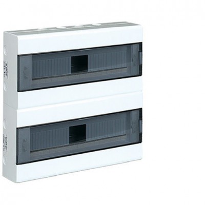 ELEKTRO PLAST OPATÓWEK Rozdzielnica plastikowa natynkowa 36 modułów (2x18) N+PE IP40 SRN-36 /Drzwi dymne/