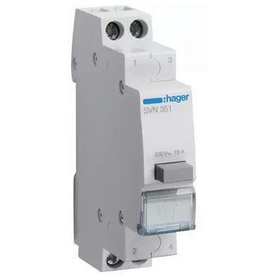 HAGER SVN351 Łącznik przyciskowy 1x16A 1Z+1R 230V AC SVN531