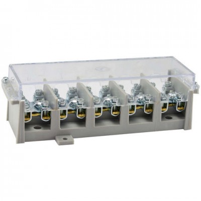 SIMET Odgałęźnik instalacyjny 5-torowy z pokrywą (zacisk: 5x2x35mm² - 5x4x16mm²) LZ5x35/16-11P /Szary/