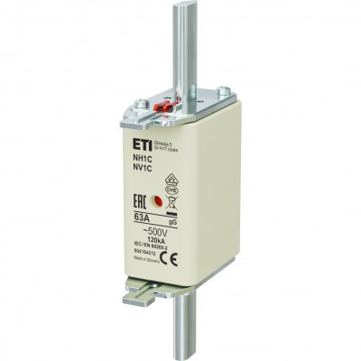 ETI Wkładka topikowa NH1C gG 63A 500V