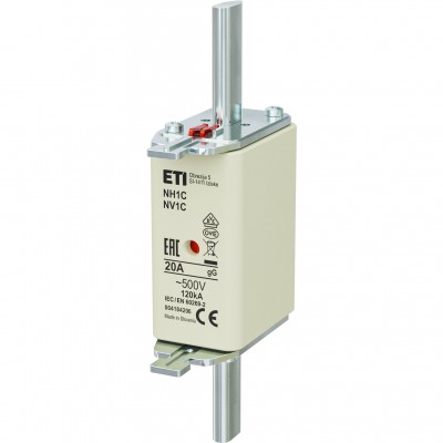 ETI Wkładka topikowa NH1C gG 20A 500V